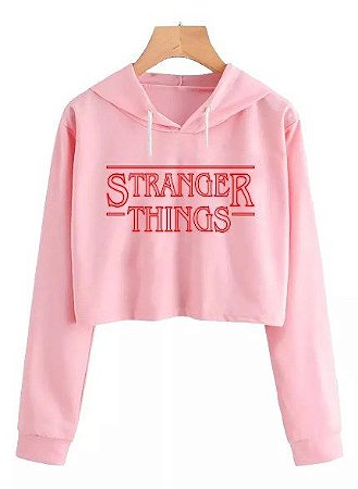 Moletom stranger things cropped Clearance