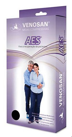 Meias Venosan AES Panturrilha 18mmHg Branco