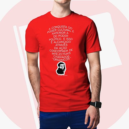 Camiseta Gramsci Intelectuais Orgânicos