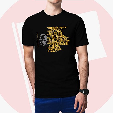 Camiseta Nelson Mandela Ensinar