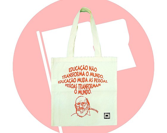 ecobolsa em algodão cru