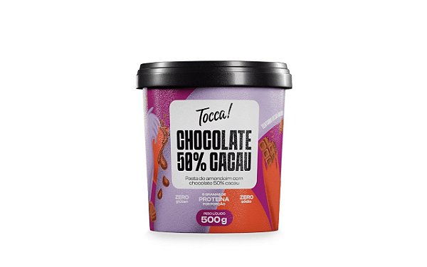 Pasta de Amendoim Chocolate 50% Cacau - Tocca 500g