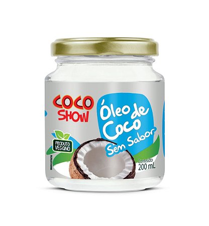 Óleo de Coco sem sabor Coco Show - 200ml