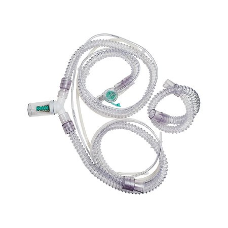 Circuito Respiratório de Ramo Duplo com Válvula Ativa e Dreno em PVC, Adulto da Ventcare - Unidade
