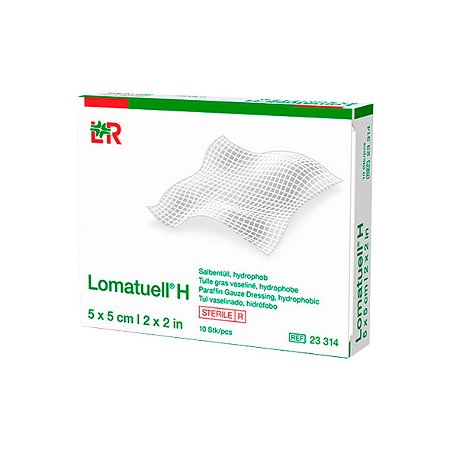 Lomatuell® H, Gaze Não Aderente com Partículas de Hidrocoloide da Lohmann & Rauscher - Unidade