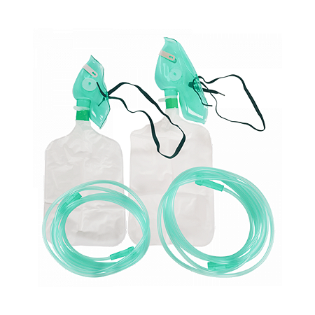 Máscara de Oxigênio de Alta Concentração com Balão Reservatório de 600ml, Pediátrico da Descarpack - Unidade