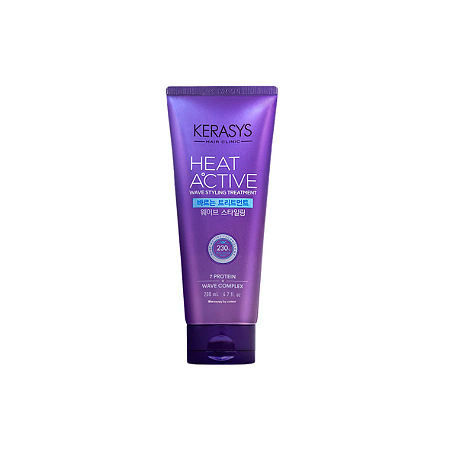 Heat Active Wave Curl Essence, Tratamento Máscara de 200ml da KeraSys Hair Clinic - Unidade