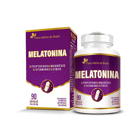 Melatonina, Vitaminas em Cápsulas de Uso Diário da Flora Nativa do Brasil - Contém 90 Cápsulas