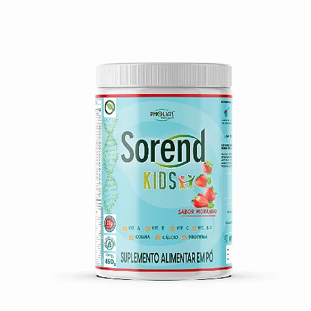 Sorend Kids Suplemento Infantil para Cicatrização de Feridas, 450g Pholias