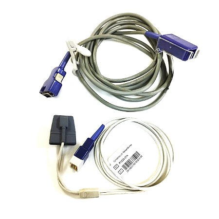 Sensor de Oximetria Adulto Reutilizável Clip com Cabo Extensor, Padrão Nellcor (Tecnologia OxiMax)