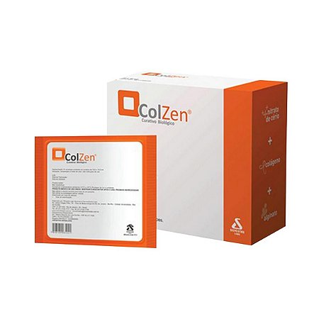 Curativo Biológico Antimicrobiano com Colágeno, Alginato e Nitrato de Cério ColZen - Unidade