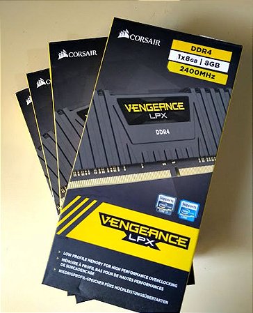 Memória Corsair Vengeance LPX 8GB 2400MHz DDR4 CL16 Preto (na caixa) -  Megainformatica2