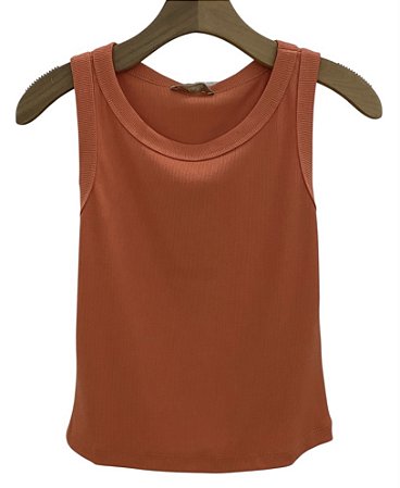 Blusa Regata Malha Rib