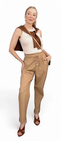 Calça Detalhe Bolso Sarja