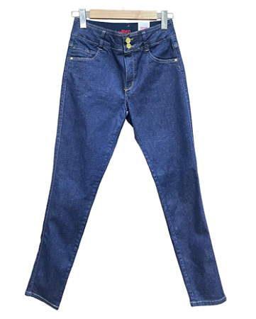 Calça Cigarrete Cintura Alta Jeans