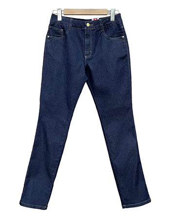Calça Cigarrete Cintura Alta Jeans