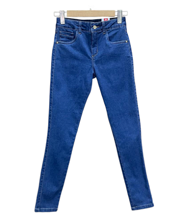 Calça Cigarrete Cintura Alta Jeans