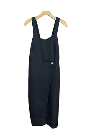Vestido Alça Midi Crepe