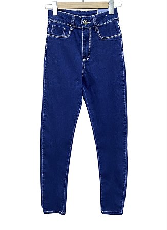 Calça Cigarrete Cintura Alta Jeans