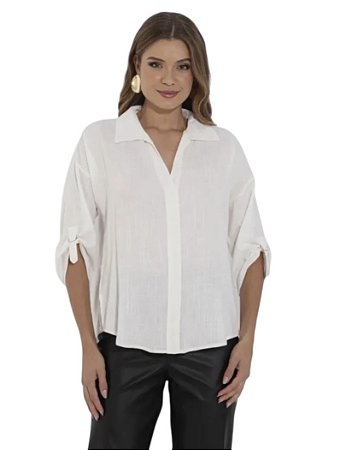 Camisa Manga 3/4 Viscolinho