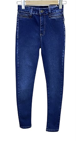 Calça Skinny Cintura Alta Jeans