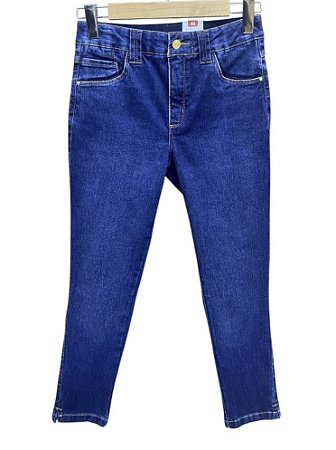 Calça Capri Tornozelo Cintura Alta Jeans