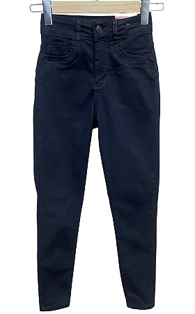 Calça Skinny Cintura Alta Sarja