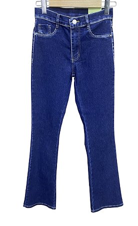 Calça Flare Boot Cut Cintura Alta Jeans