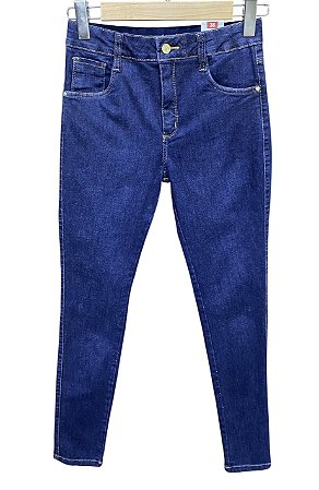 Calça Cigarrete Cintura Alta Jeans