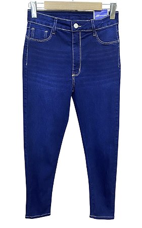 Calça Cigarrete Cintura Alta Jeans