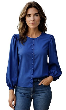 Camisa Botões Frontal Viscose