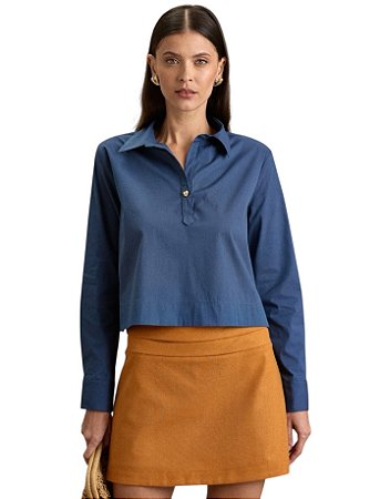 Camisa Botão Coração Viscose