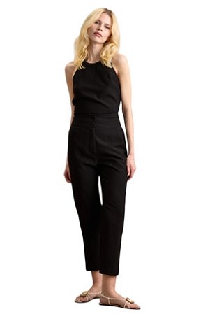 Calça Elástico Costas Viscose