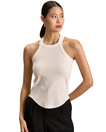 Blusa Regata Malha Rib