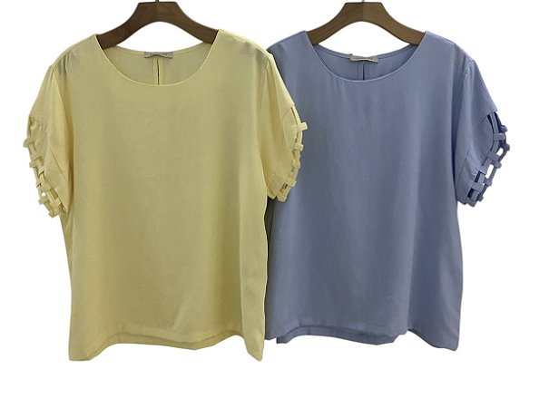Blusa Manga Curta Viscose