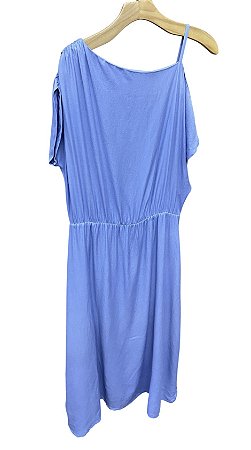 Vestido Manga Curta Viscose