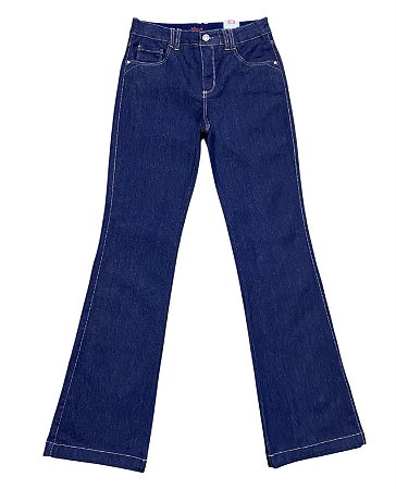 Calça Flare Cintura Alta Jeans