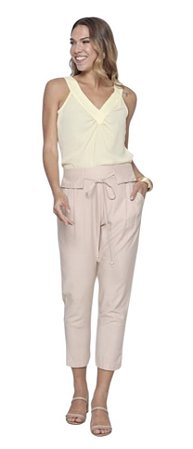 Calça Amarração Cintura Viscose