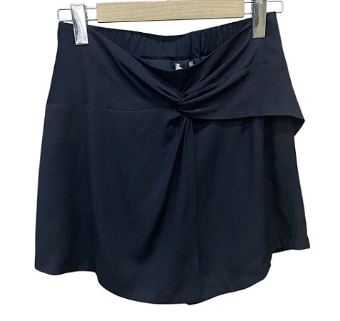 Shorts Saia Elástico Costas Viscose