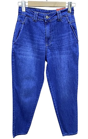 Calça Mom Cintura Alta Jeans