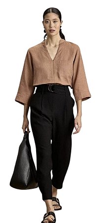 Calça Cinto Crepe