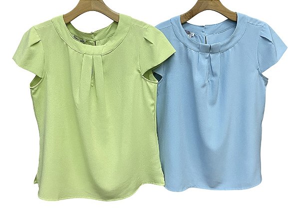 Blusa Manga Curta Viscose