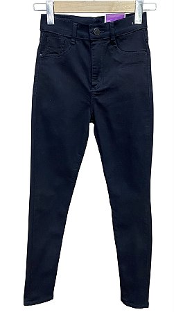 Calça Cigarrete Cintura Alta Sarja