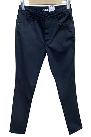Calça Cigarrete Cintura Alta Sarja