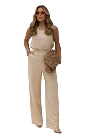 Conjunto Calça Guipir Viscolinho