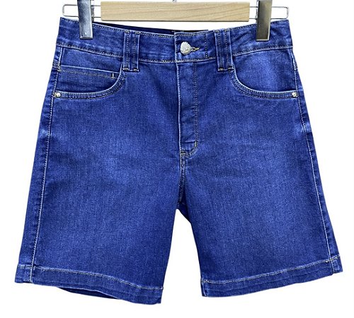 Bermuda Cintura Alta Jeans
