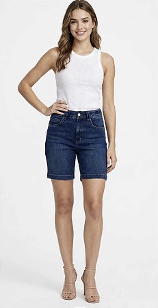 Bermuda Cintura Alta Jeans