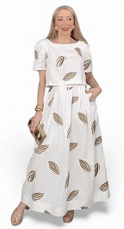 Saia Midi Viscolinho