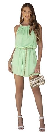 Macaquinho Drapeado Crepe