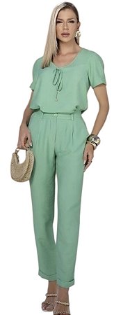 Calça Barra Dobrada Viscose